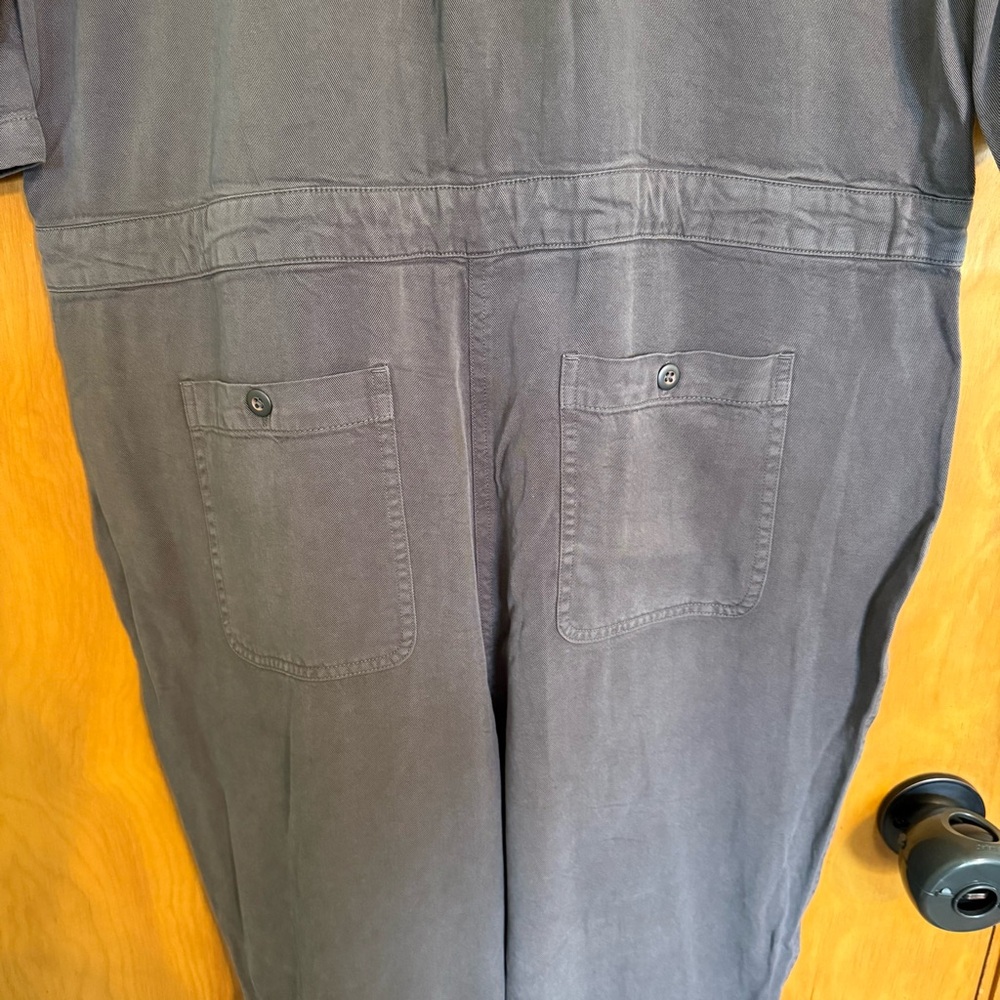 NWT Sundance All Roads Gray Graphite Jumpsuit Size L Petite Women - Picture 8 of 14